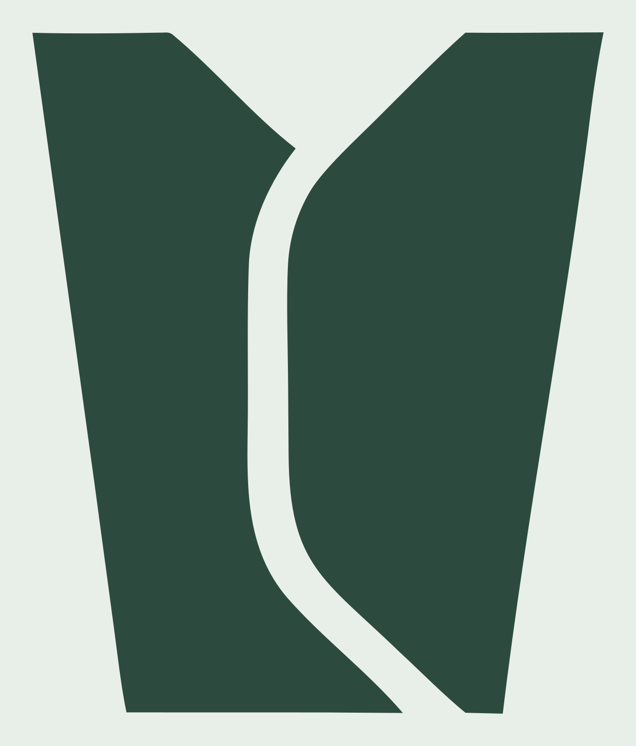 Taco Shell Split Logo #e8efe9/#2d4a3e