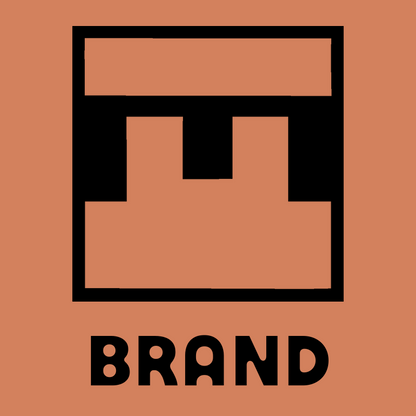 Brutalist Taco Stack Logo preview