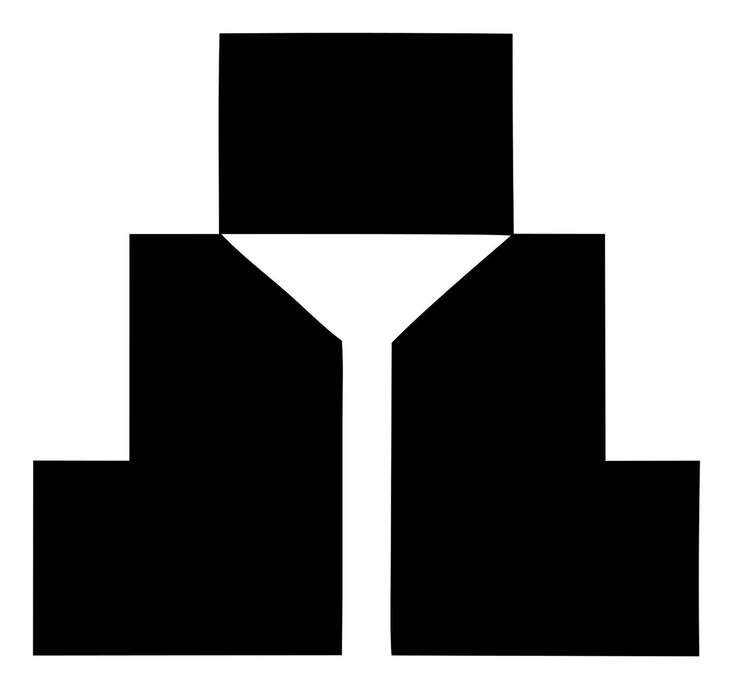 Block Pyramid Taco Logo #ffffff/#000000