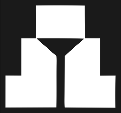 Block Pyramid Taco Logo #1a1a1a/#ffffff