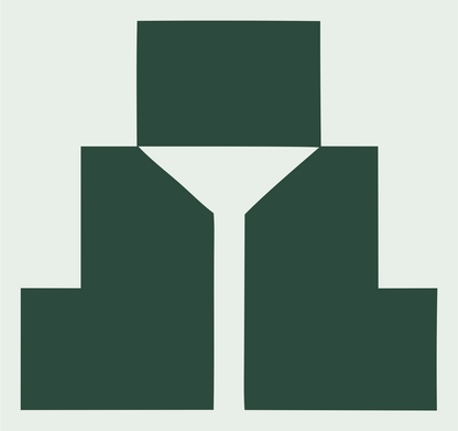 Block Pyramid Taco Logo #e8efe9/#2d4a3e