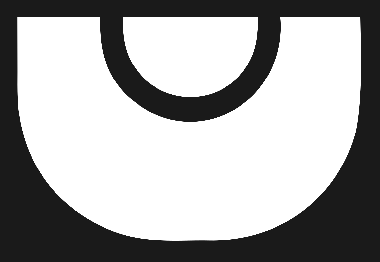Half Circle Taco Logo #1a1a1a/#ffffff