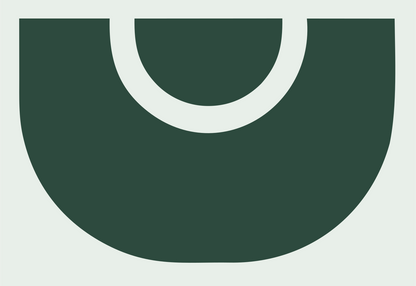 Half Circle Taco Logo #e8efe9/#2d4a3e