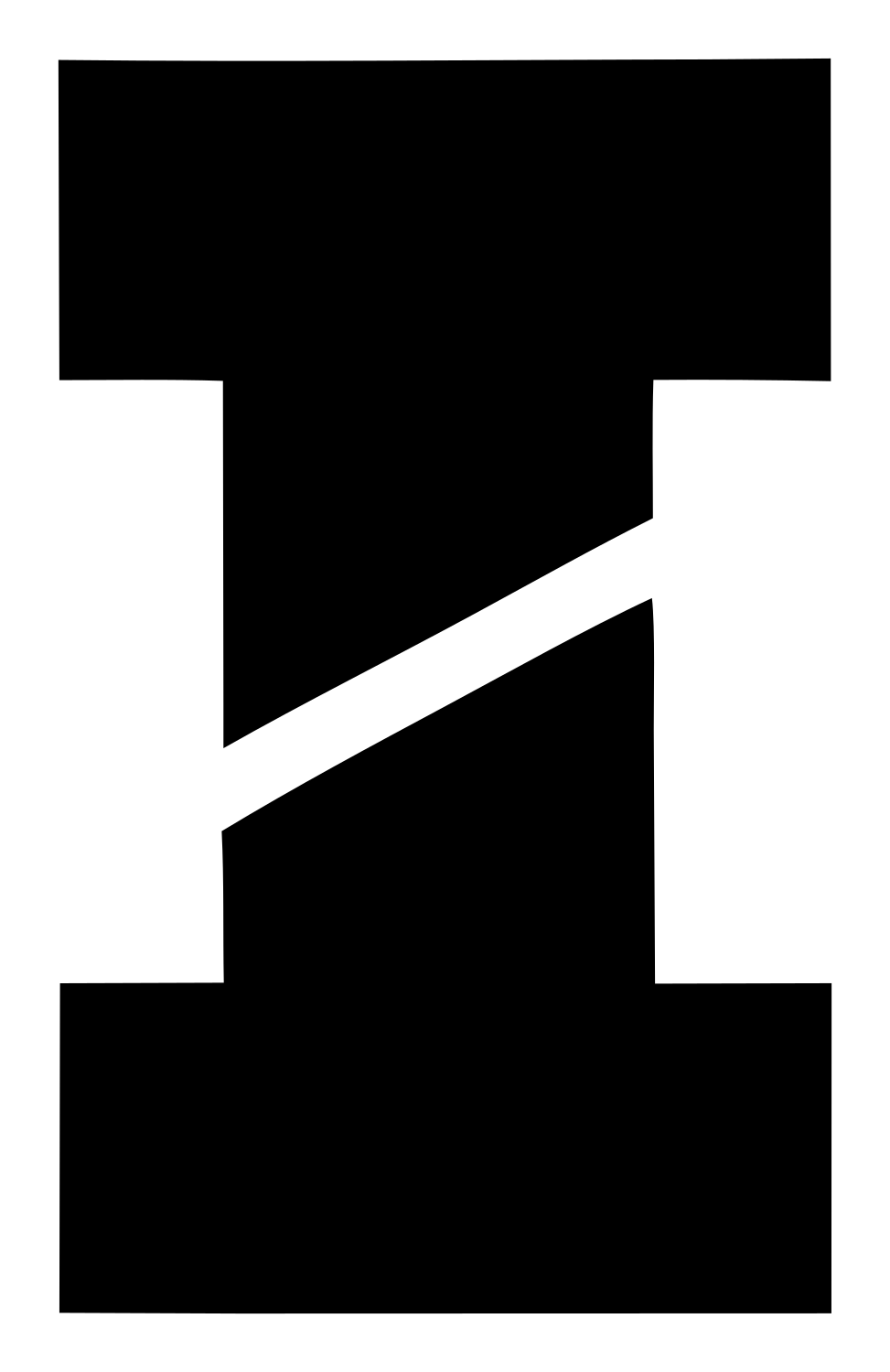 Bold I-Beam Taco Logo #ffffff/#000000