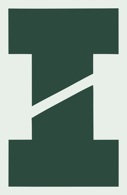Bold I-Beam Taco Logo #e8efe9/#2d4a3e