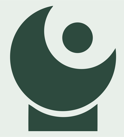 Crescent Moon Taco Logo #e8efe9/#2d4a3e