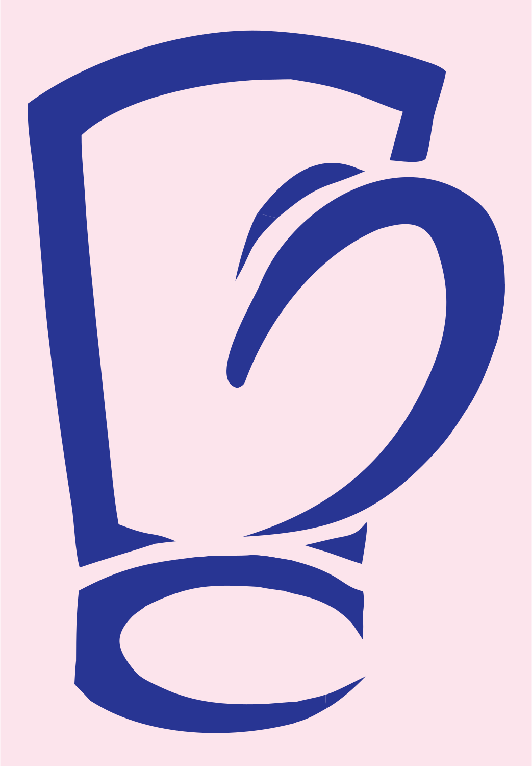 Sketched Boxing Glove Logo #fce4ec/#283593