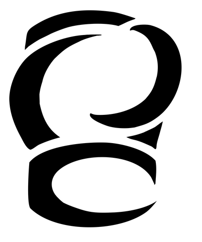 Tribal Boxing Glove Logo #ffffff/#000000
