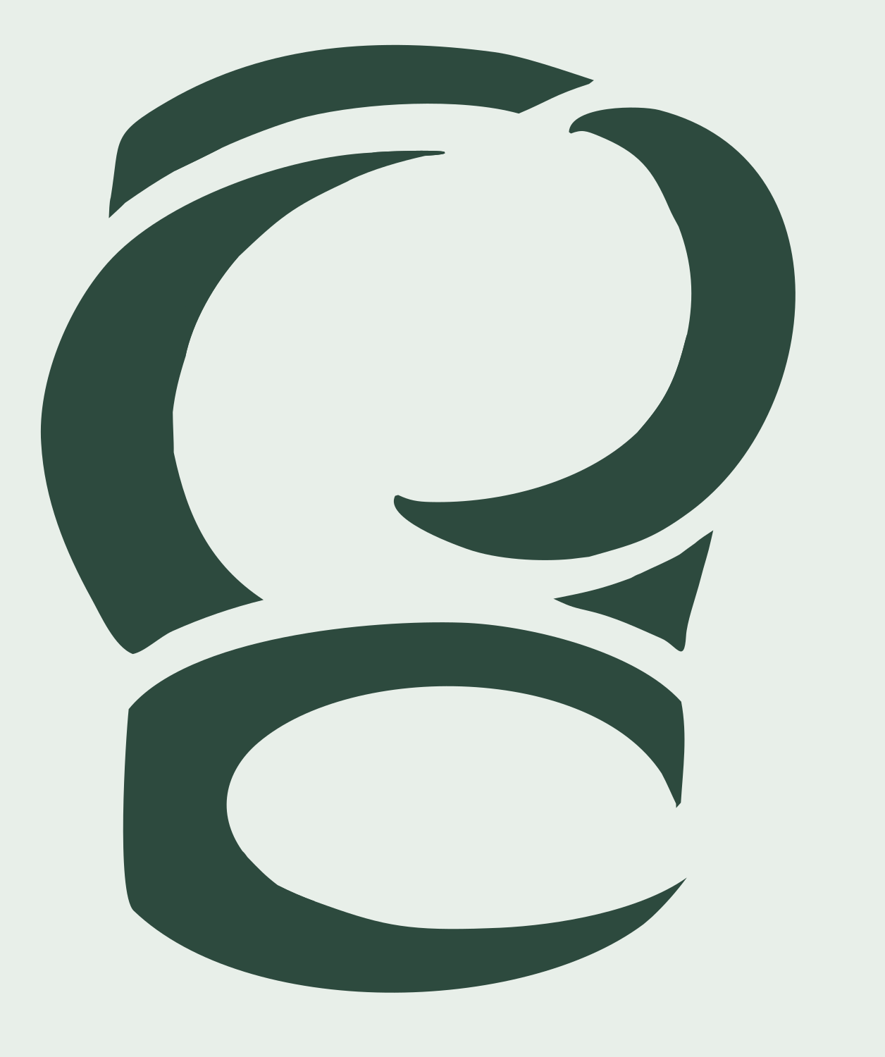 Tribal Boxing Glove Logo #e8efe9/#2d4a3e