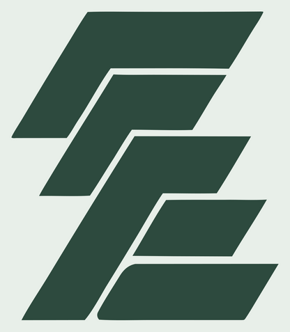 Layered Overlap Hockey Stick Logo #e8efe9/#2d4a3e