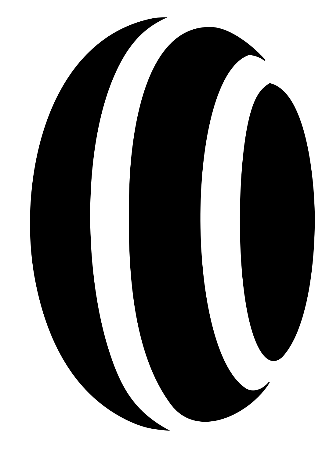 Golf Ball Striped Logo #ffffff/#000000