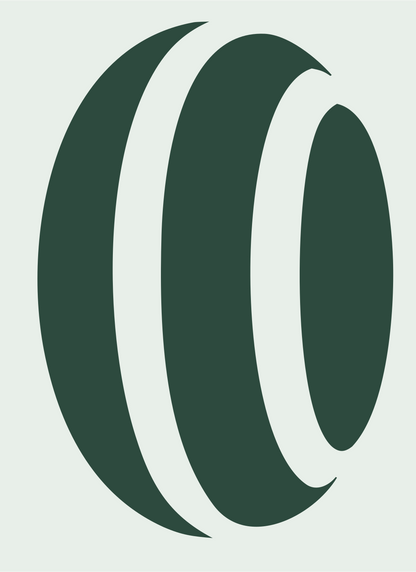 Golf Ball Striped Logo #e8efe9/#2d4a3e