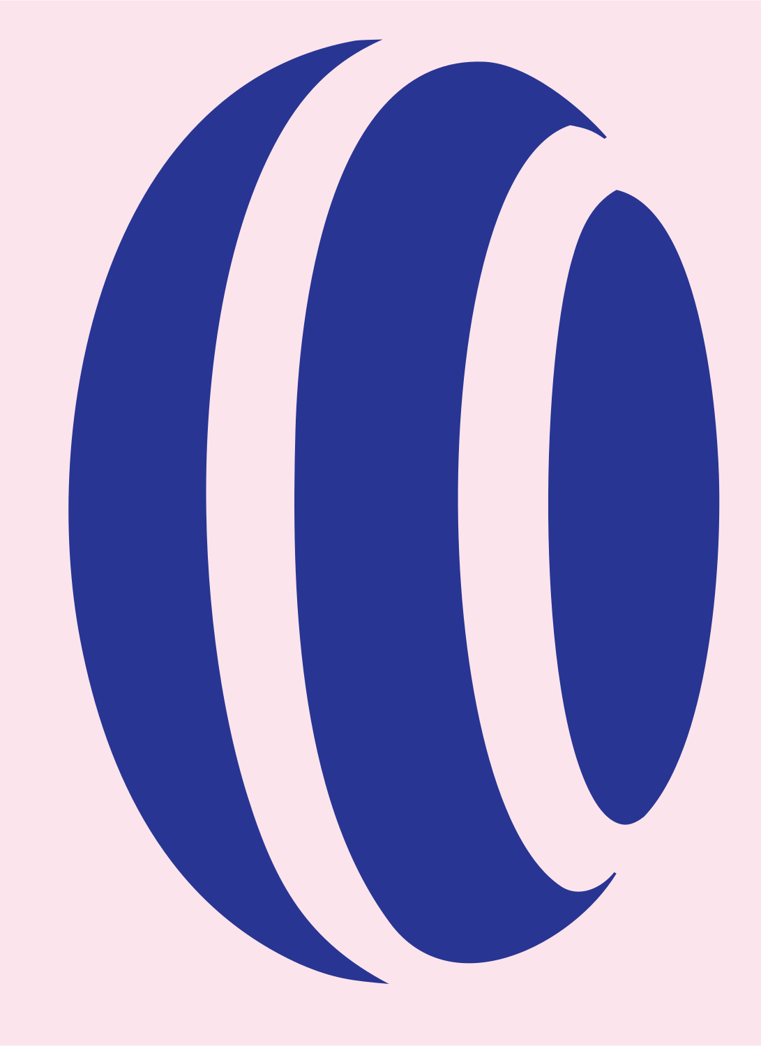Golf Ball Striped Logo #fce4ec/#283593