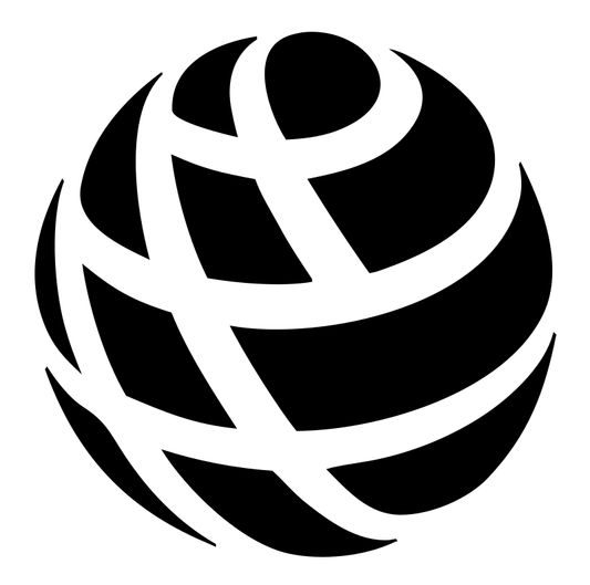 Globe Grid Golf Ball Logo