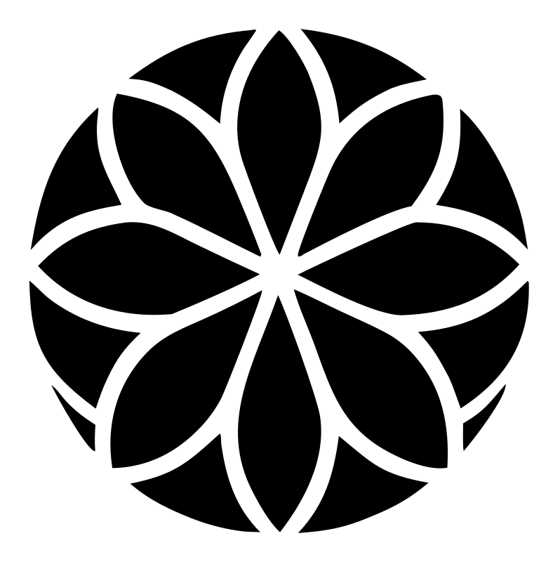 Floral Petal Golf Ball Logo