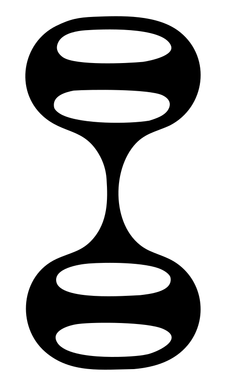 Dumbbell Pictogram Logo