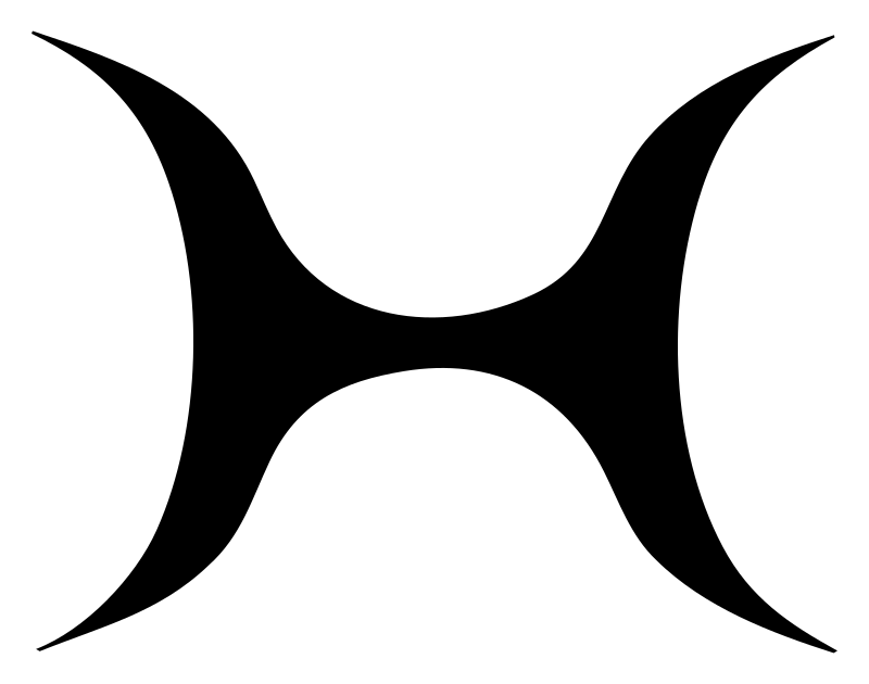 Concave Hourglass Dumbbell Logo