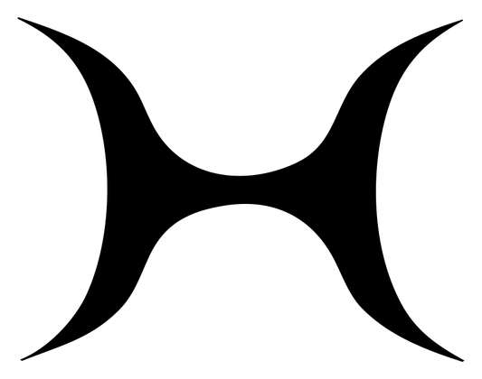 Concave Hourglass Dumbbell Logo