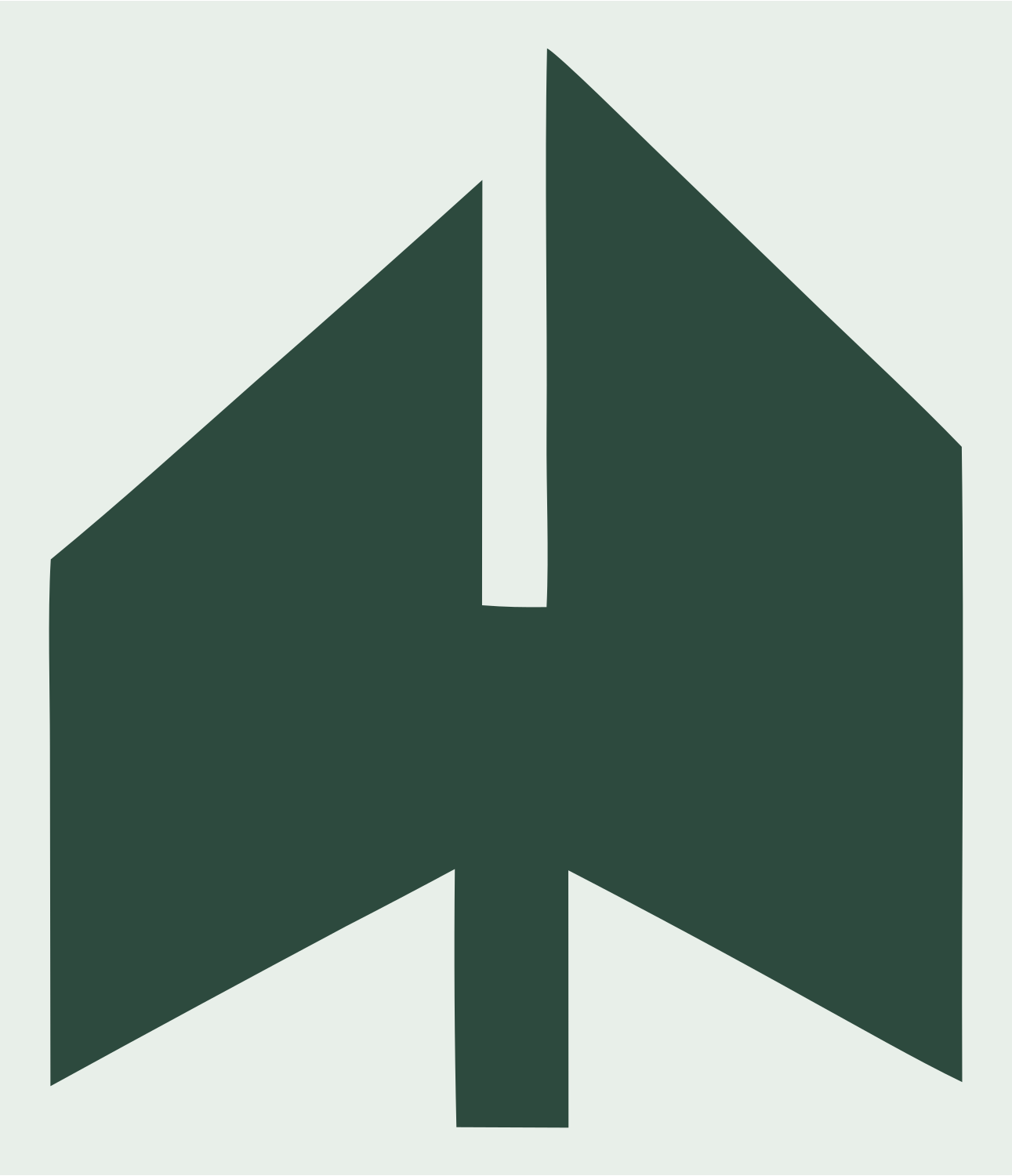 Geometric Sailboat Logo Set #e8efe9/#2d4a3e