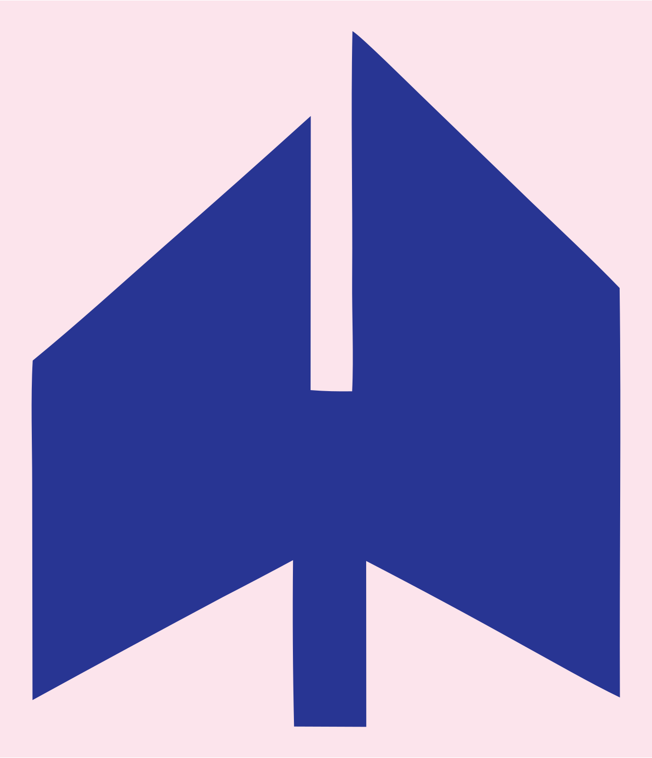 Geometric Sailboat Logo Set #fce4ec/#283593