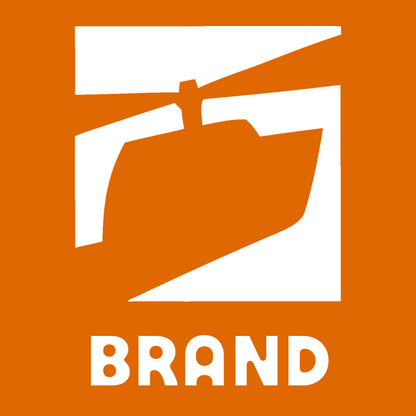 Helicopter Negative Space Logo preview