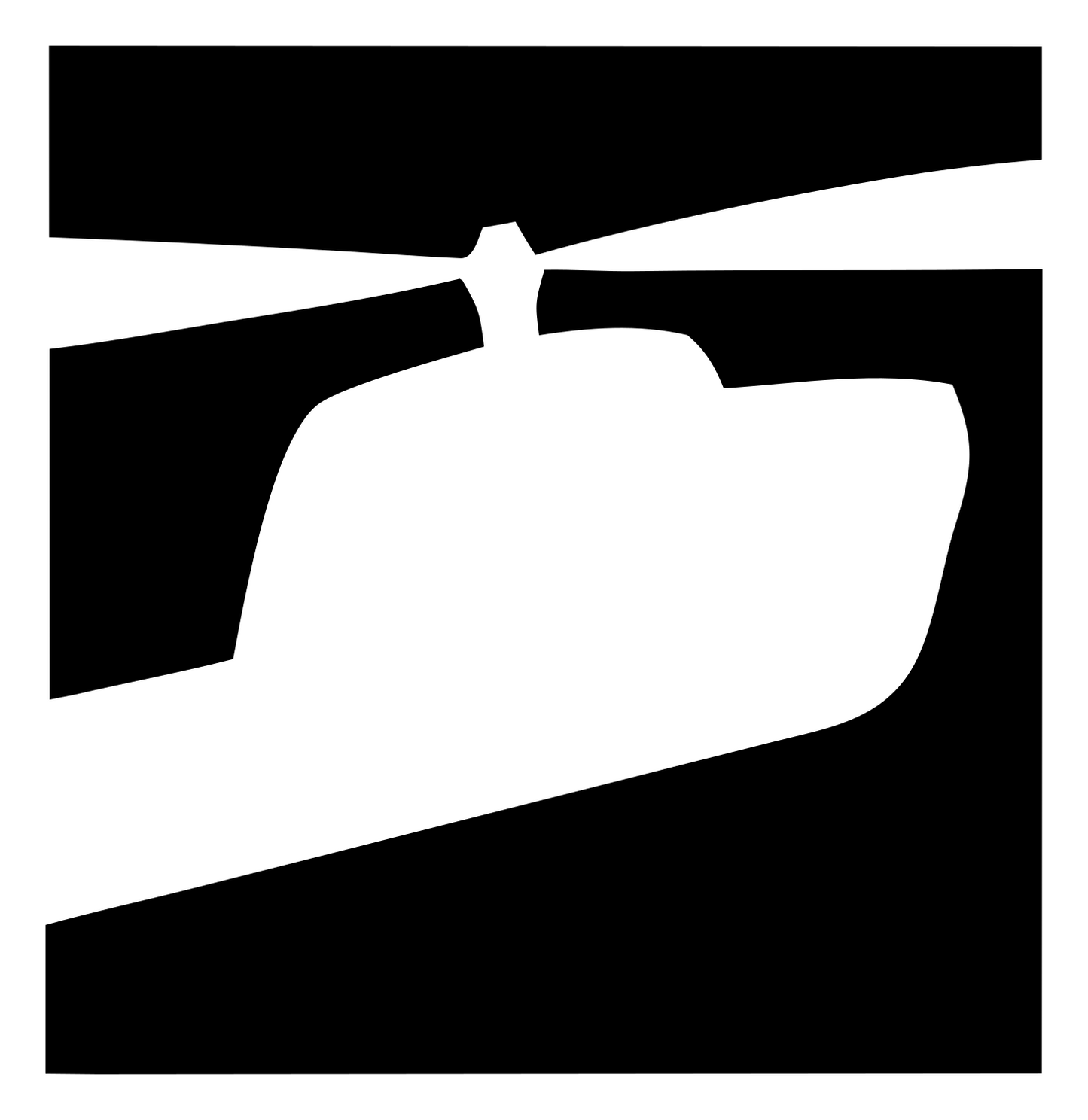 Helicopter Cockpit Closeup Logo #ffffff/#000000