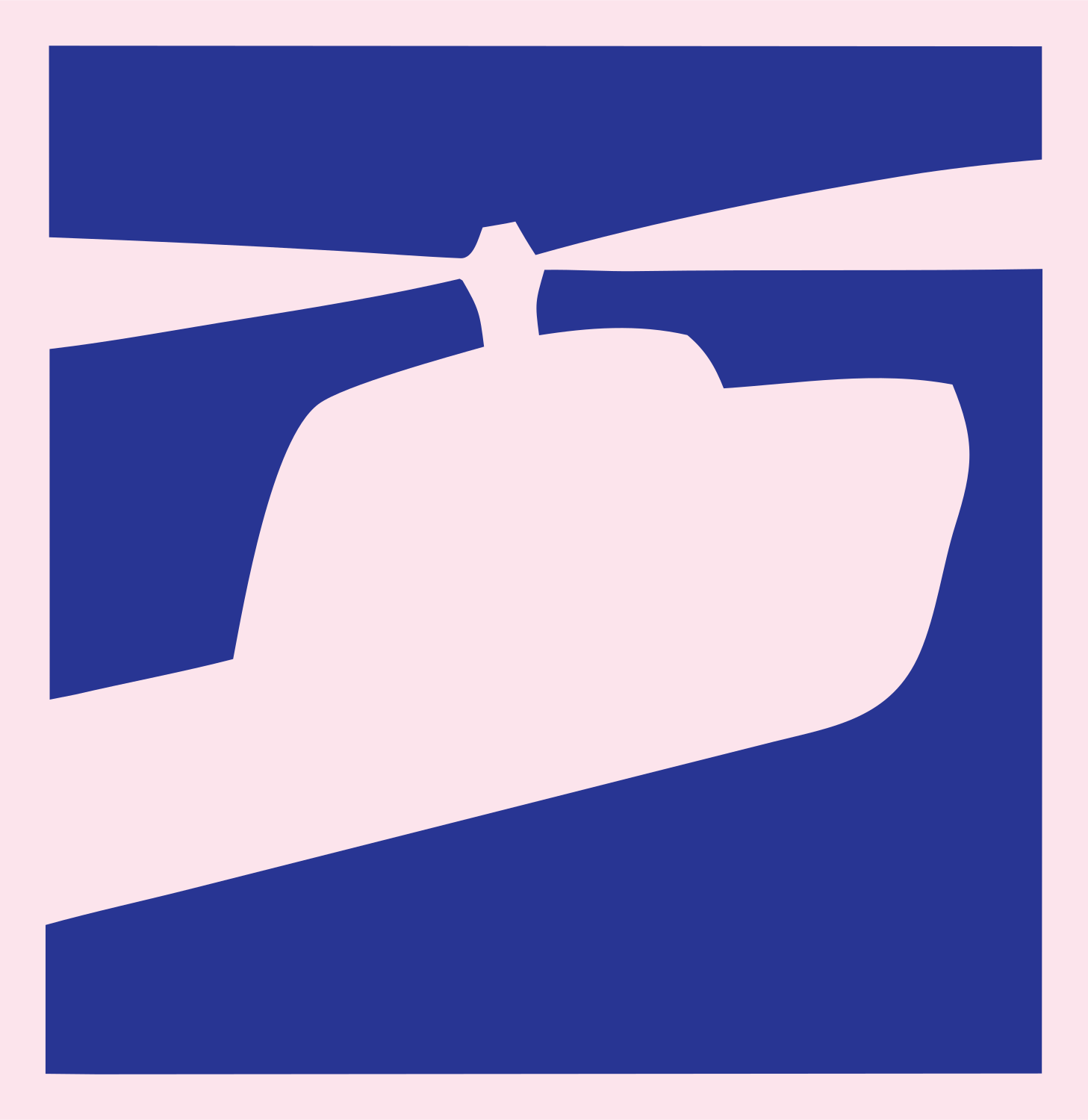 Helicopter Cockpit Closeup Logo #fce4ec/#283593