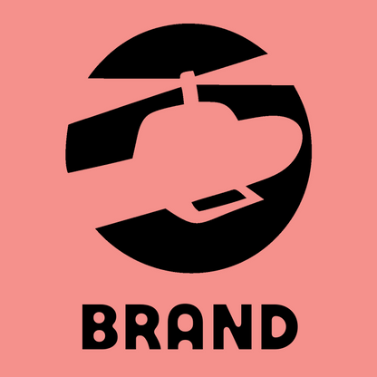 Helicopter Circle Cutout Logo preview