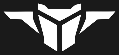 Winged Visor Helmet Logo #1a1a1a/#ffffff
