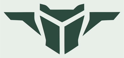 Winged Visor Helmet Logo #e8efe9/#2d4a3e
