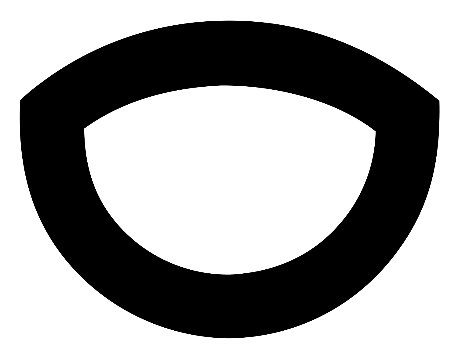 Open Eye Outline Logo #ffffff/#000000
