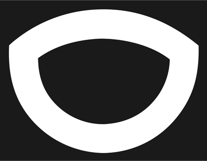 Open Eye Outline Logo #1a1a1a/#ffffff