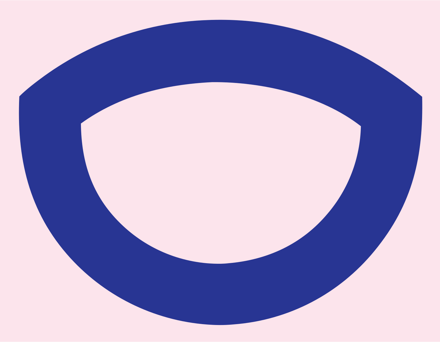 Open Eye Outline Logo #fce4ec/#283593