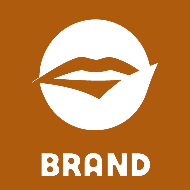 Lips Circle Negative Space Logo preview