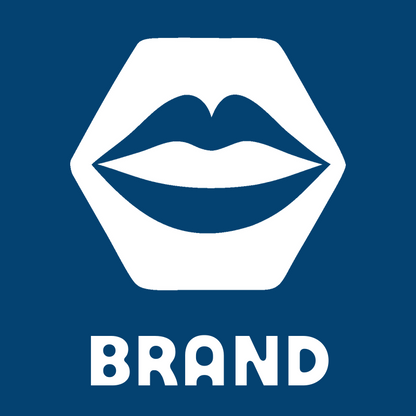 Lips Hexagon Negative Space Logo preview
