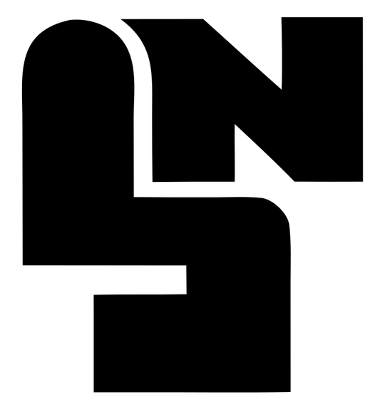 Brutalist Block Foot Logo