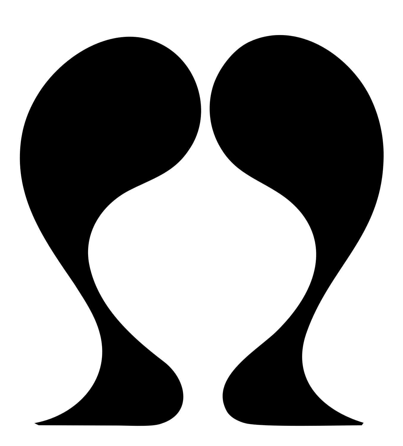 Mirrored Sole Foot Logo #ffffff/#000000