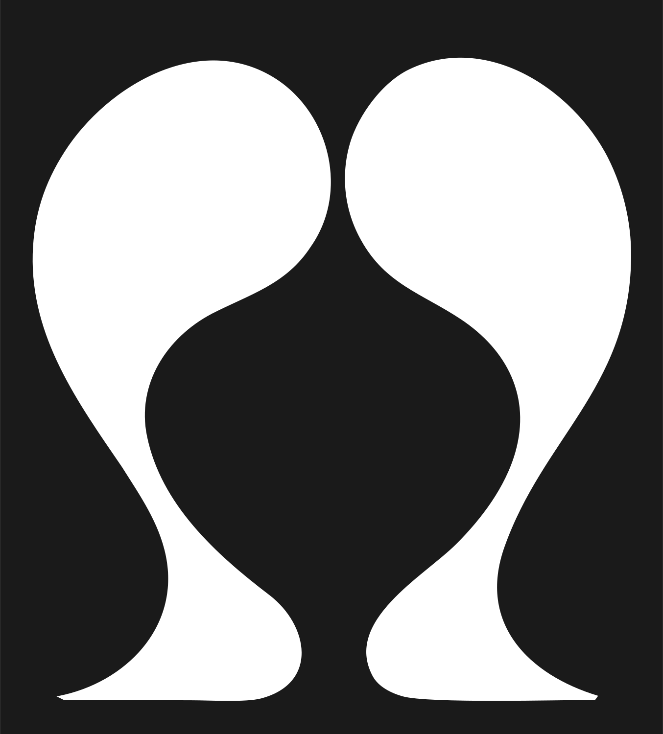 Mirrored Sole Foot Logo #1a1a1a/#ffffff