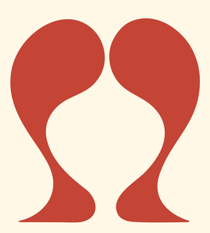 Mirrored Sole Foot Logo #fff8e7/#c44536