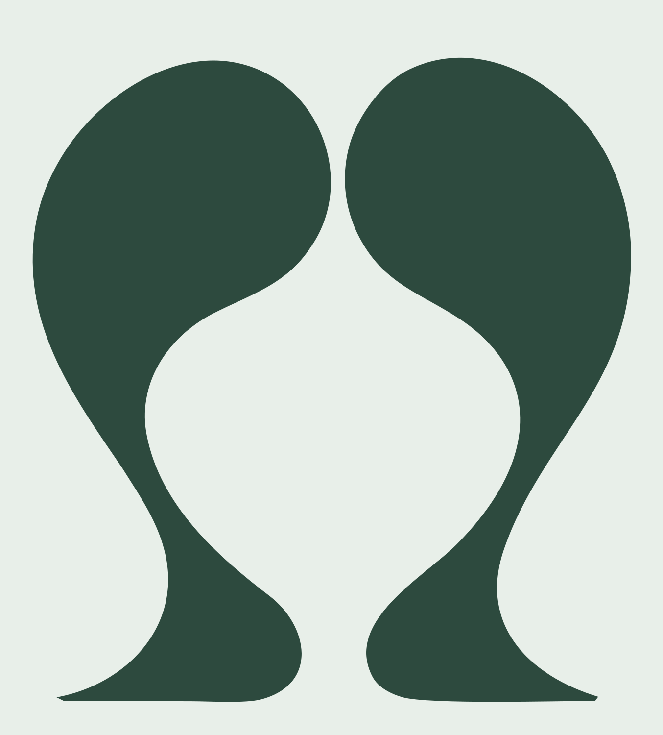 Mirrored Sole Foot Logo #e8efe9/#2d4a3e