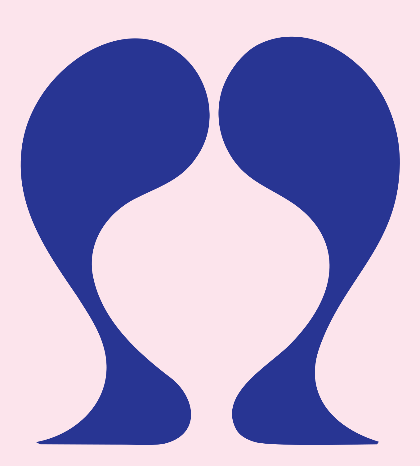 Mirrored Sole Foot Logo #fce4ec/#283593