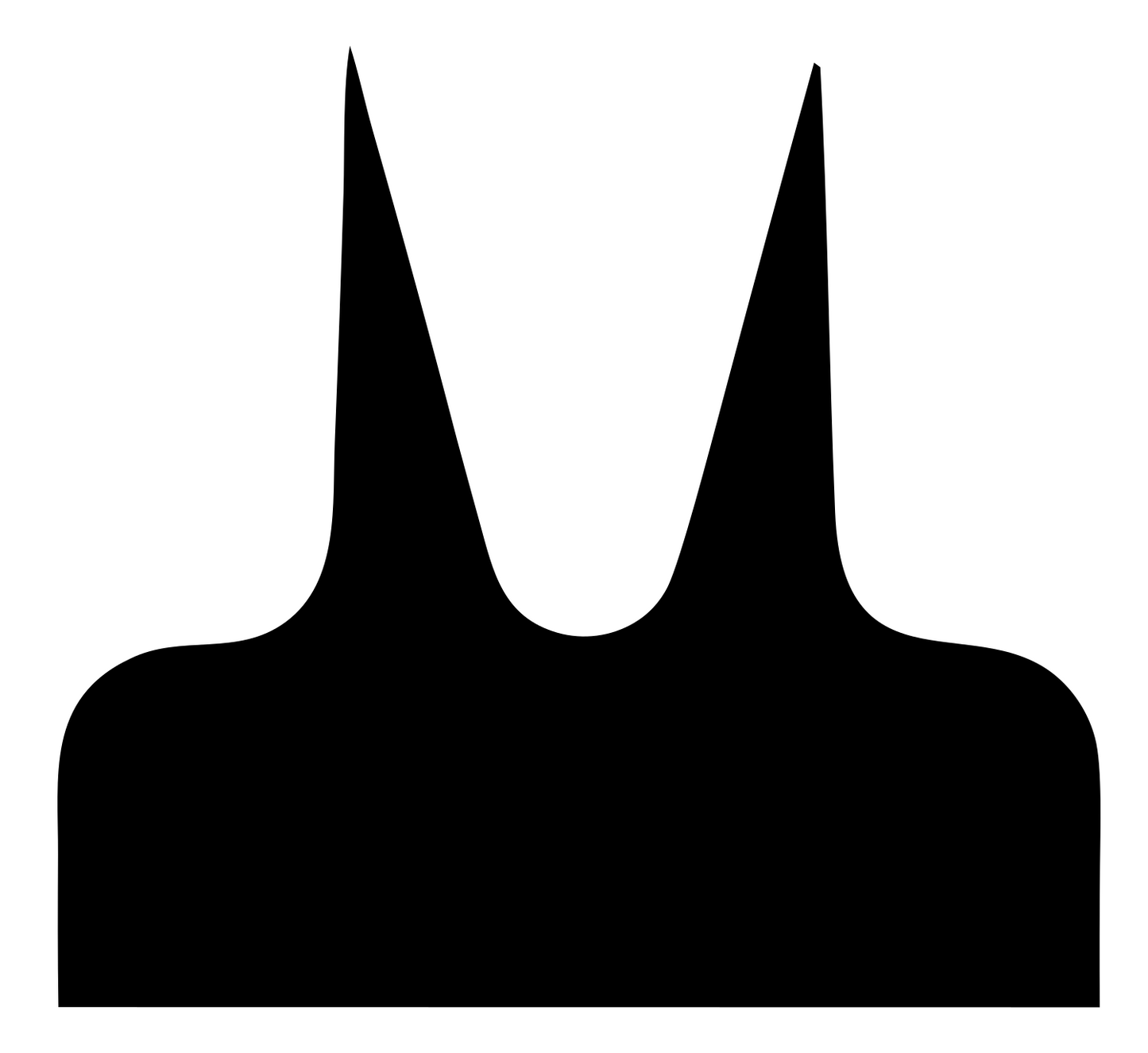 Twin Spike Foot Logo #ffffff/#000000