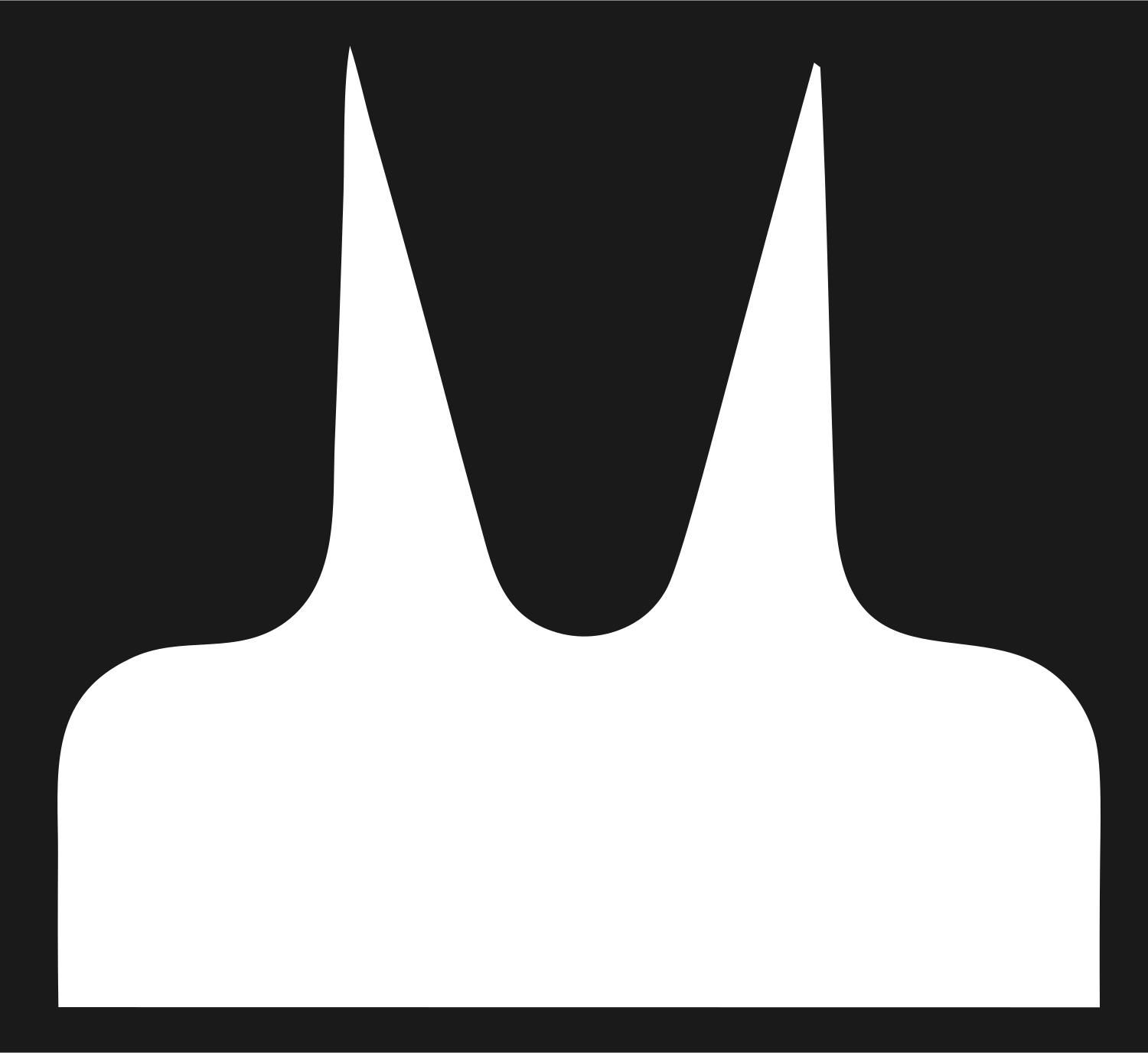 Twin Spike Foot Logo #1a1a1a/#ffffff