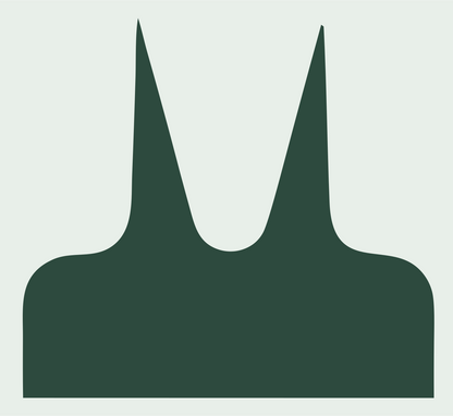 Twin Spike Foot Logo #e8efe9/#2d4a3e