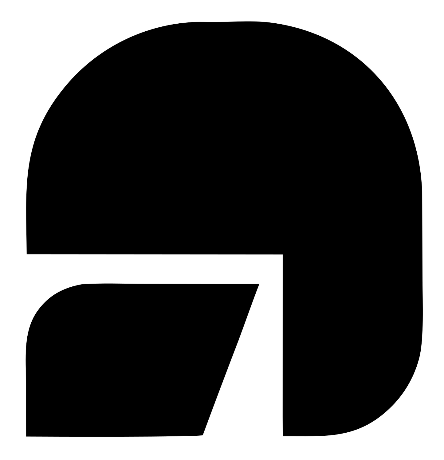 Arch Cutout Foot Logo #ffffff/#000000