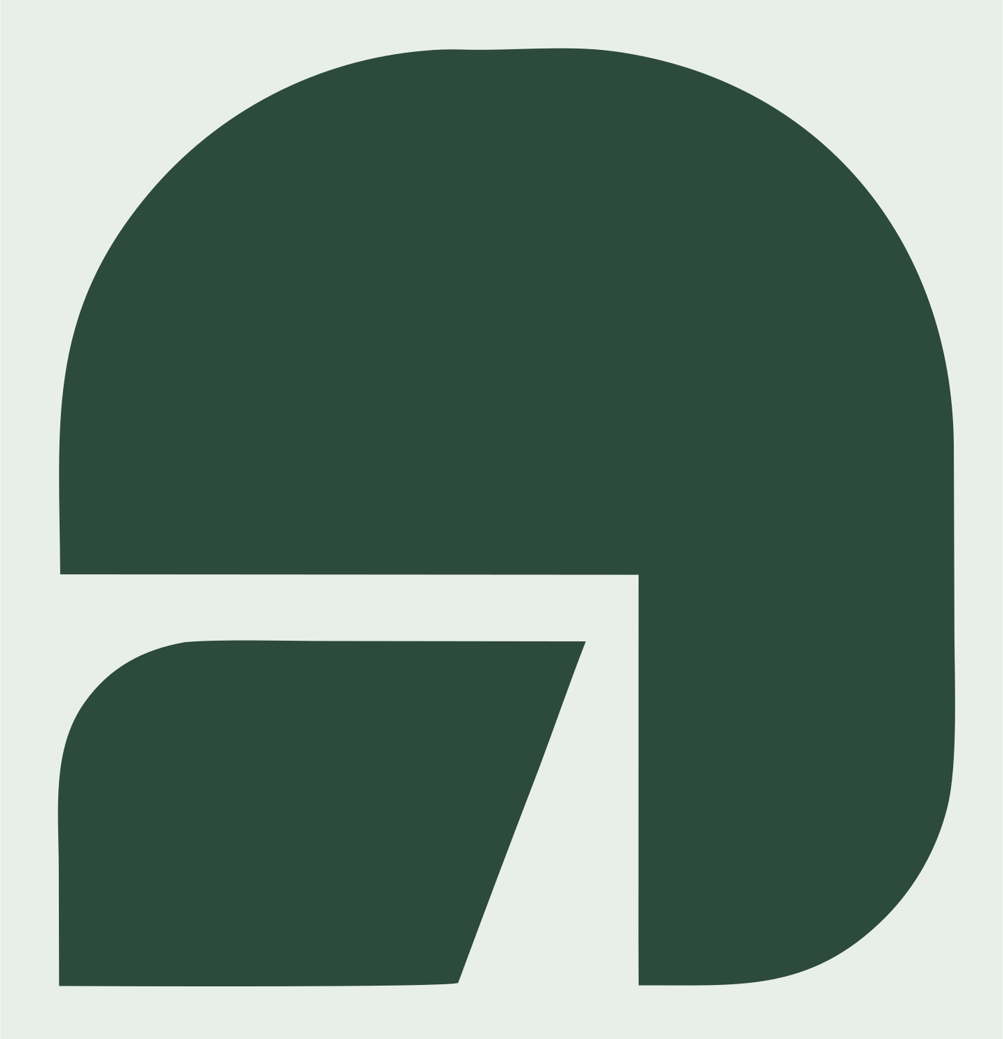 Arch Cutout Foot Logo #e8efe9/#2d4a3e
