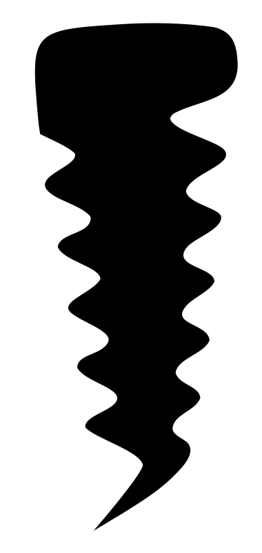 Hand-Drawn Screw Logo