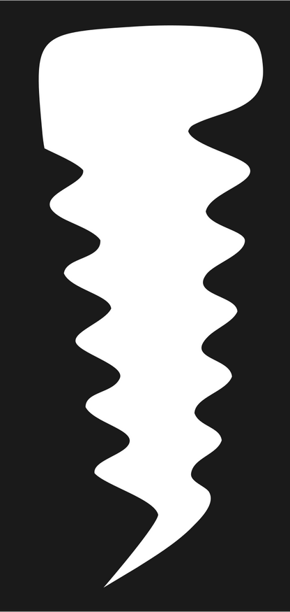 Hand-Drawn Screw Logo #1a1a1a/#ffffff