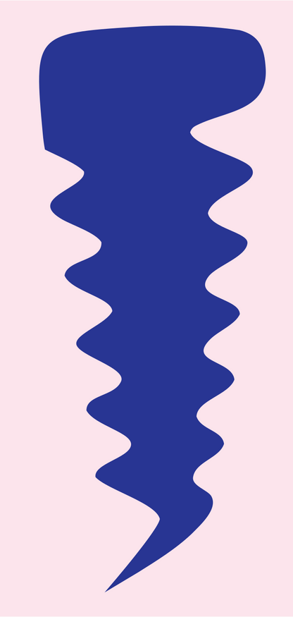 Hand-Drawn Screw Logo #fce4ec/#283593