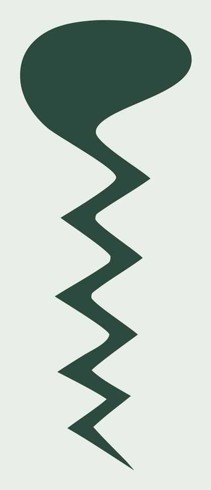 Zigzag Drill Bit Logo #e8efe9/#2d4a3e